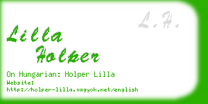 lilla holper business card